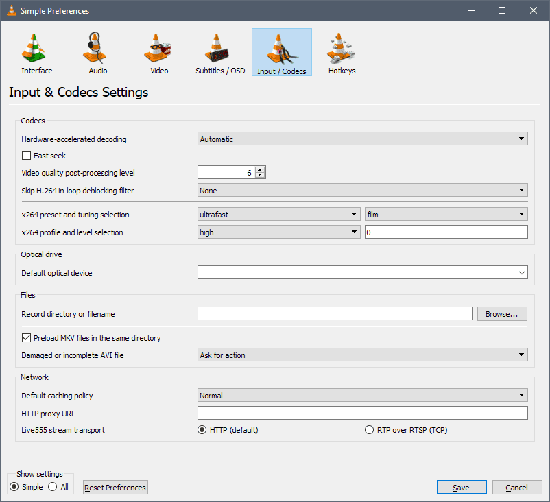 Bật DirectX Video Acceleration 2.0