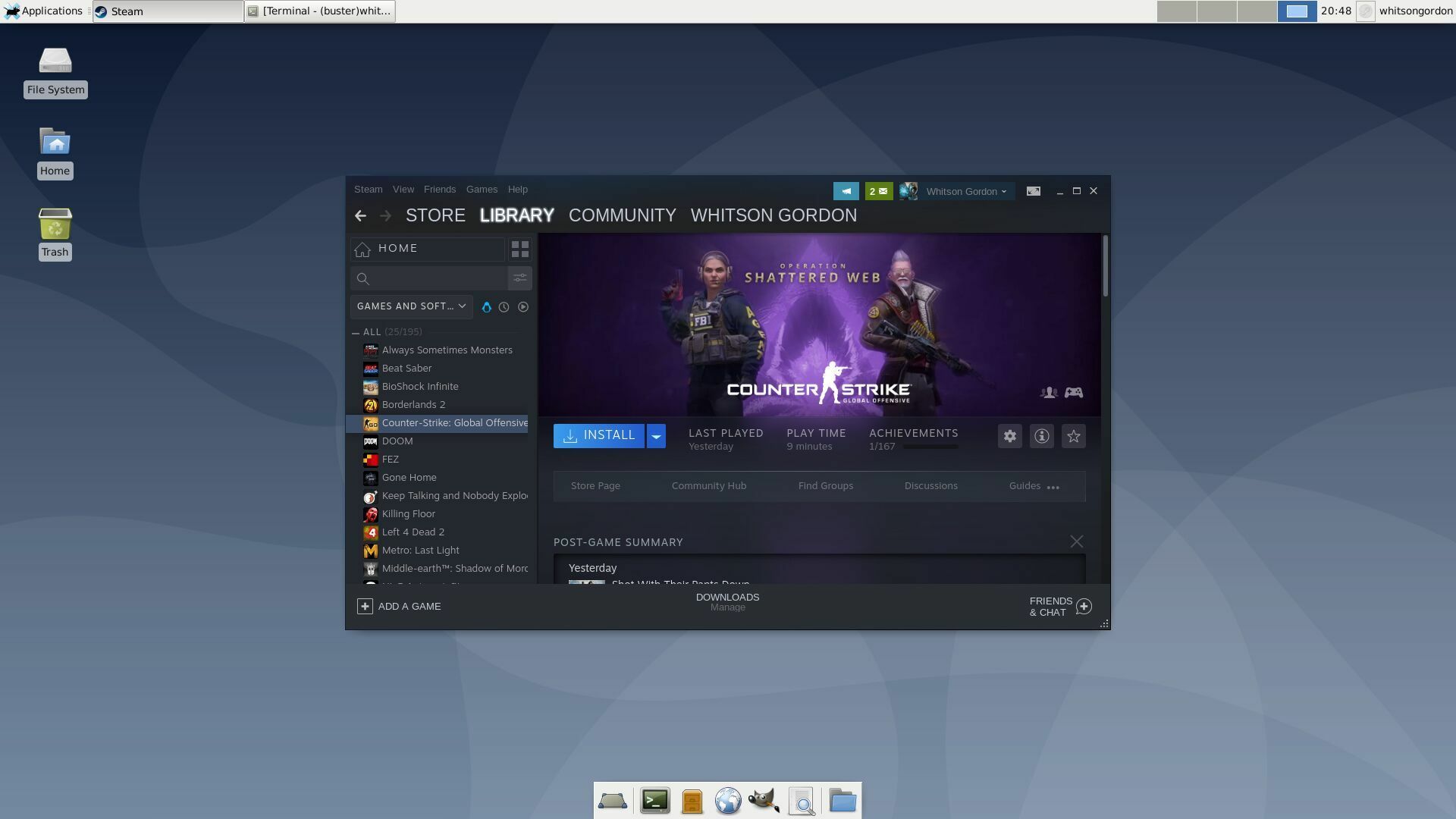 steam trên linux