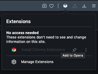 Cách tắt Tiện ích mở rộng Opera