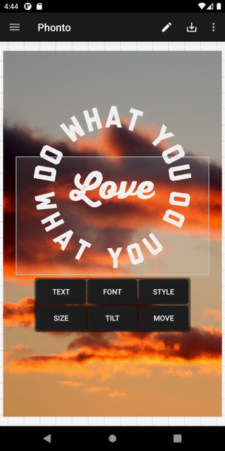 Phonto – Text on Photos (MOD, All Pack Unlocked)