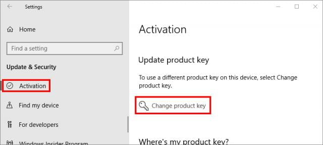 key win 10 pro 32bit