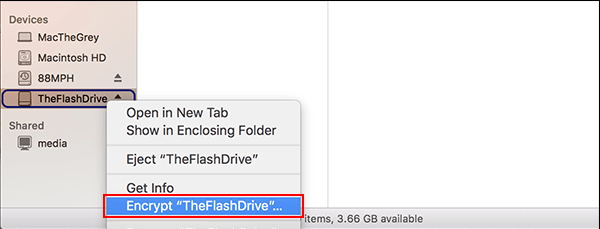 Mã hóa ổ USB trên Mac