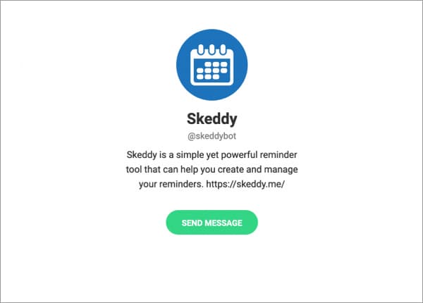 Bot Skeddy Telegram