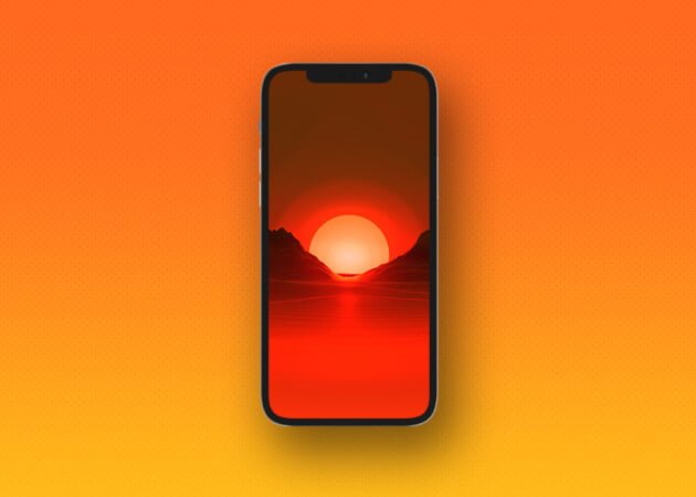 Hình nền hoàng hôn lấy cảm hứng từ đại dương cho iPhone
