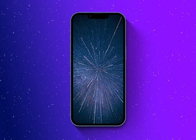 Star galaxy hình nền iPhone màu đen