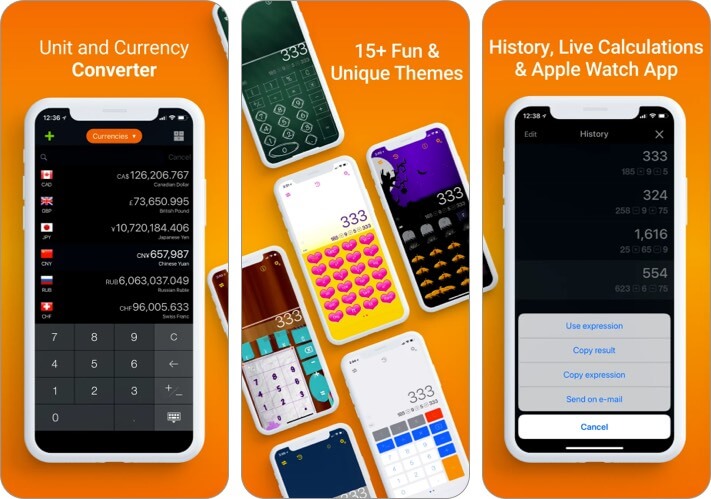 CalConvert Converter Currency Converter Calculator App Ảnh chụp màn hình ứng dụng cho iPhone và iPad