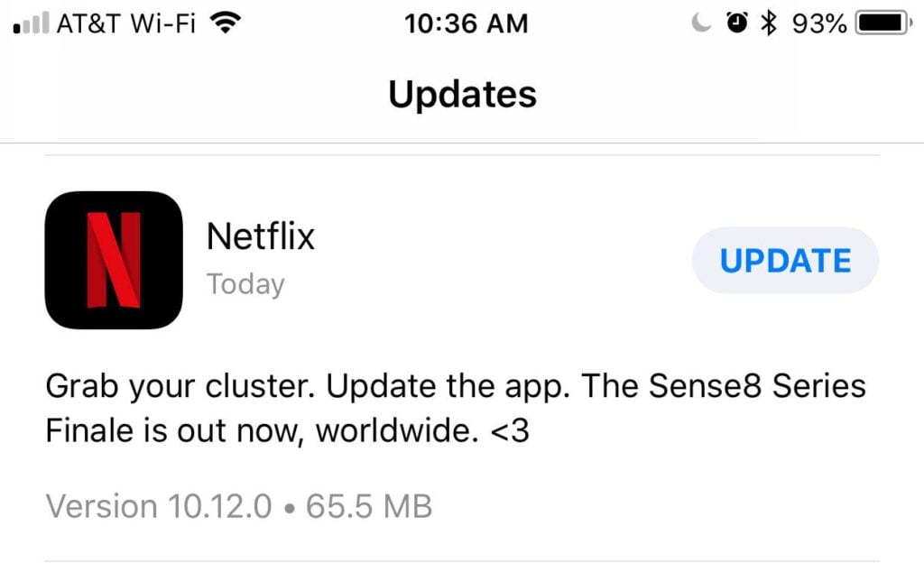 Cập nhật Netflix