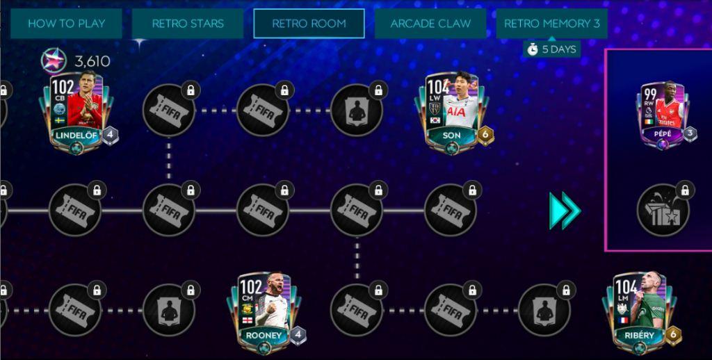 Phòng Retro của FIFA Mobile 20 Stars Retro