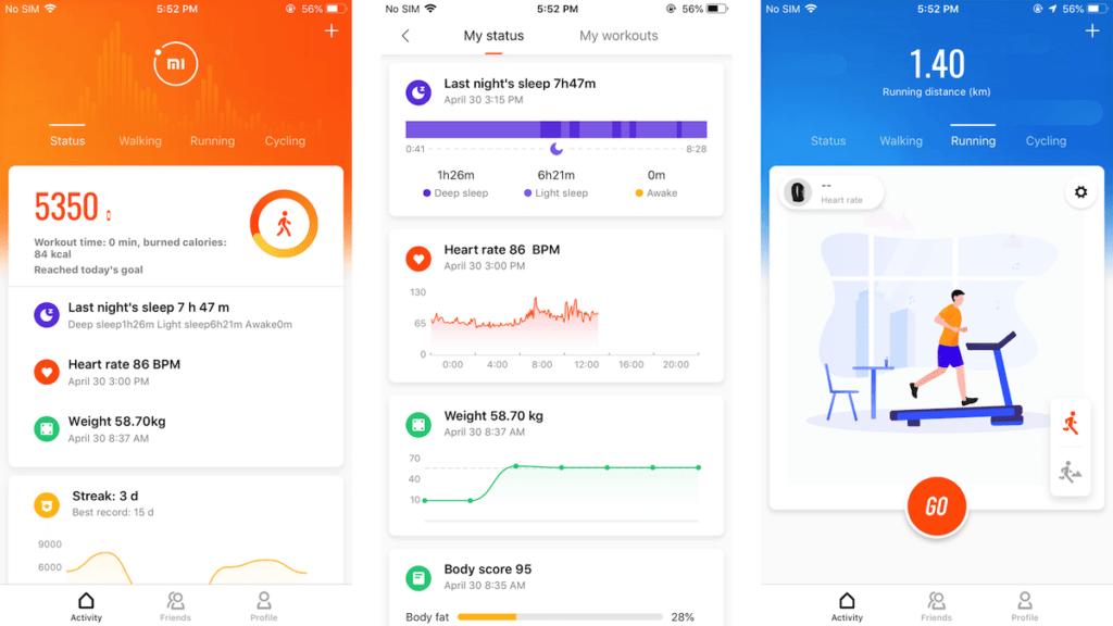 Ứng dụng Xiaomi Mi Fit