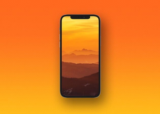 Hình nền hoàng hôn gradient thẩm mỹ iPhone