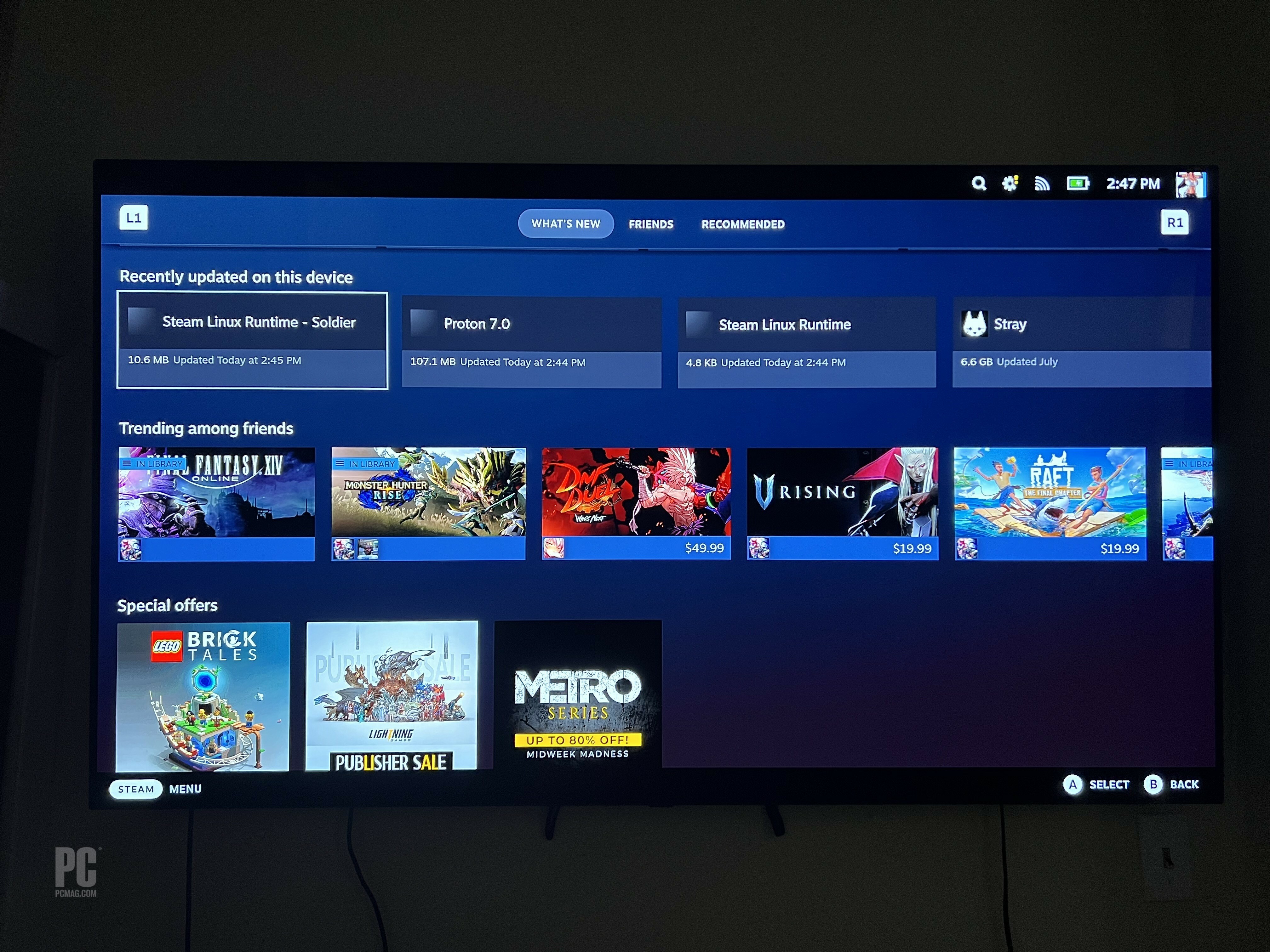 Thích chơi Steam Deck trên TV của bạn.